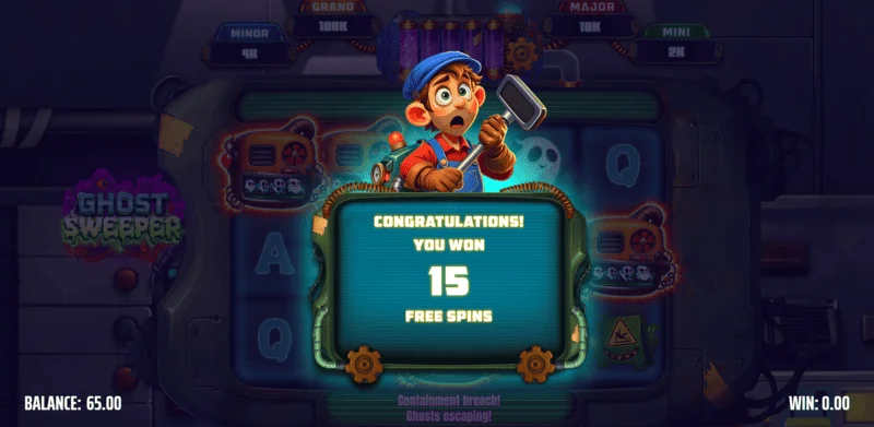 Ghost Sweeper – Freispiele werden ausgelöst